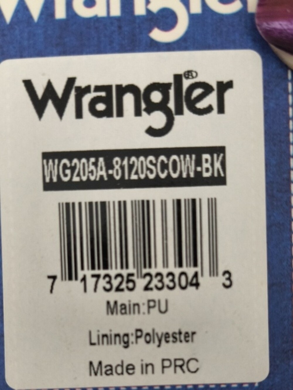 NWT Wrangler Western Black Tote with White Cow-Print Handles & Crossbody Strap - Picture 3 of 10